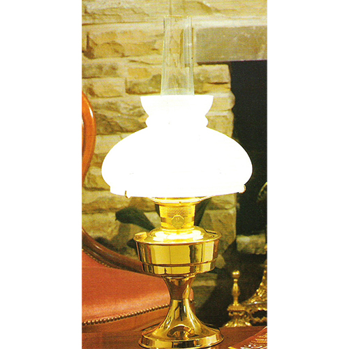 brass lamp with aladin lamp and glass